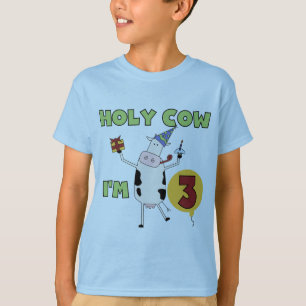 Helig ko mig förmiddag 3 födelsedagT-tröja och gåv T Shirt