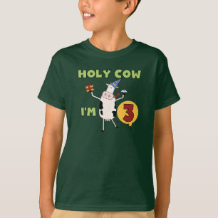 Helig ko mig förmiddag 3 födelsedagT-tröja och gåv T-shirt