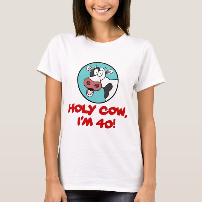 Helig ko mig förmiddag 40 tee shirt (Framsida)