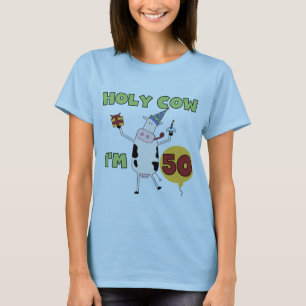 Helig ko mig förmiddag 50 födelsedagTshirts och Tee