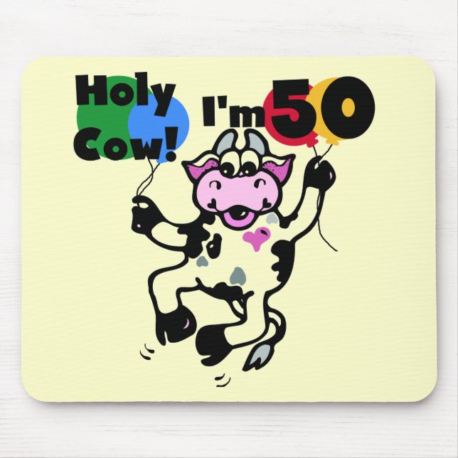 Helig ko mig förmiddag 50 Tshirts och gåvor Musmatta (Framsidan)