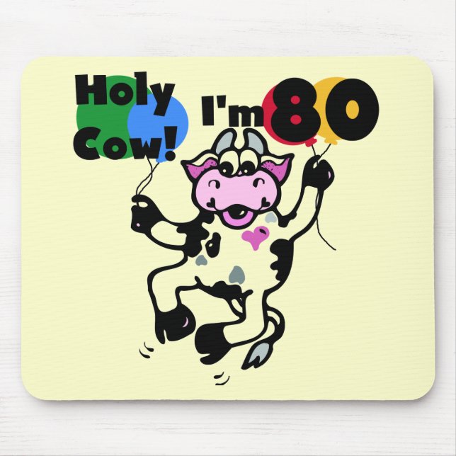 Helig ko mig förmiddag 80 Tshirts och gåvor Musmatta (Framsidan)