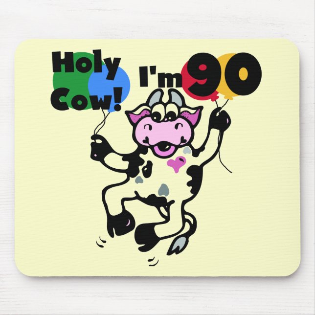 Helig ko mig förmiddag 90 Tshirts och gåvor Musmatta (Framsidan)
