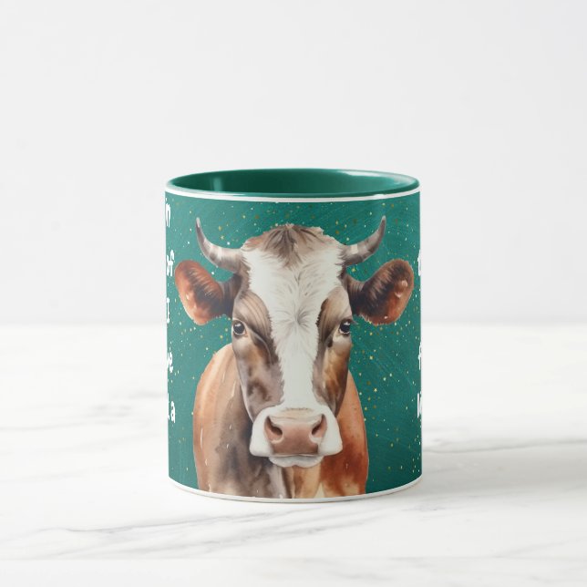 helig ko-mugg design för gårdsdjur  mugg (Center)