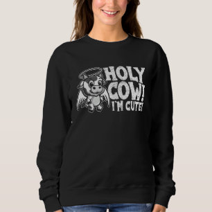 Helig Ko Viskare Sött Djur För Män Kvinnor 2 T Shirt