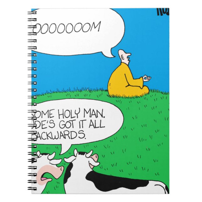 Helig ko Zazzle 2017 Anteckningsbok (Framsidan)