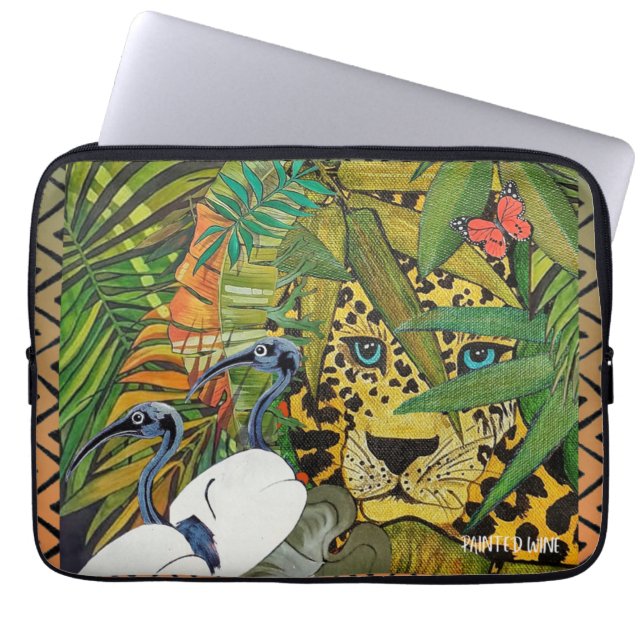 Helig Leopard Laptop Fodral (Framsidan)