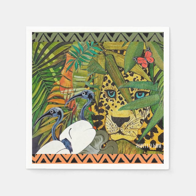 Helig Leopard Pappersservett (Framsidan)