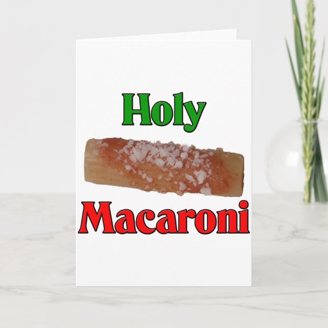 Helig Macaroni Helgkort (Framsida)