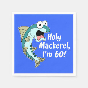 Helig Mackerel mig förmiddag 60 60th Pappersservett