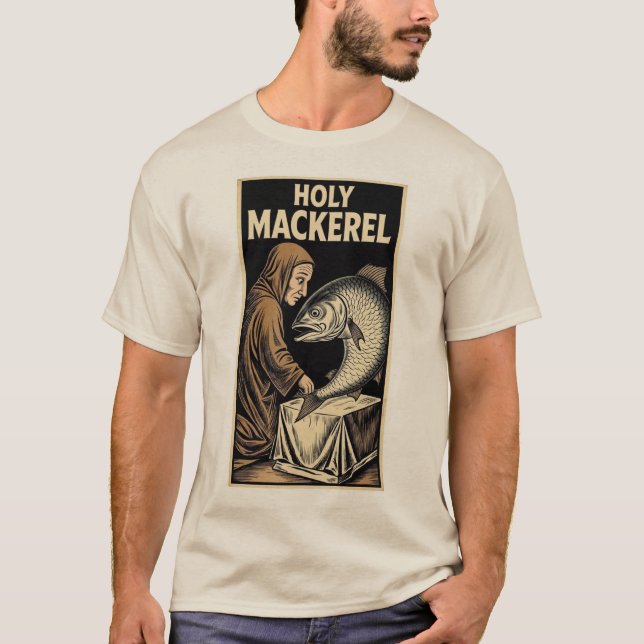 HELIG MAKRIL FISKKULT T SHIRT (Framsida)