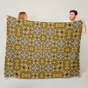 Helig Mayan Guld Topaz Mönster Quilt Fleecefilt