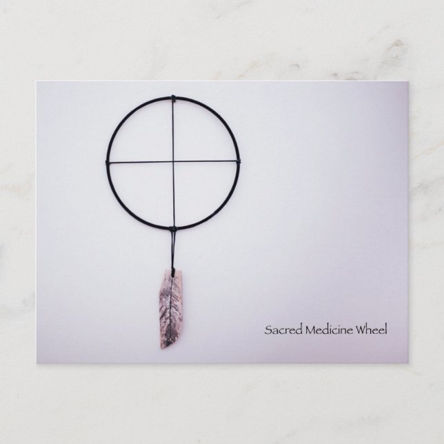 Helig Medicine Wheel Vykort (Framsida)