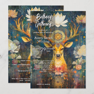 Helig Nåde Deer Design Inbjudningar