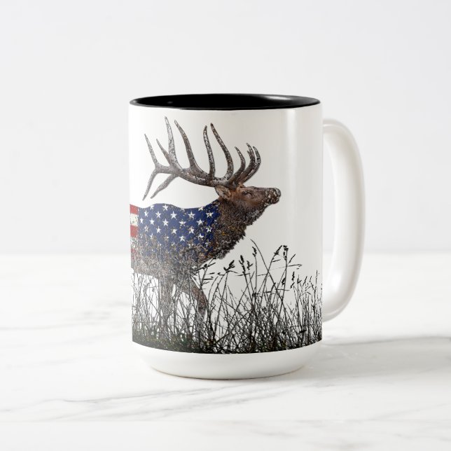 Helig nordamerikansk älg Två-Tonad mugg (Framsida höger)