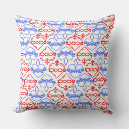 Helig och Immaculate Hearts Mönster Kudde