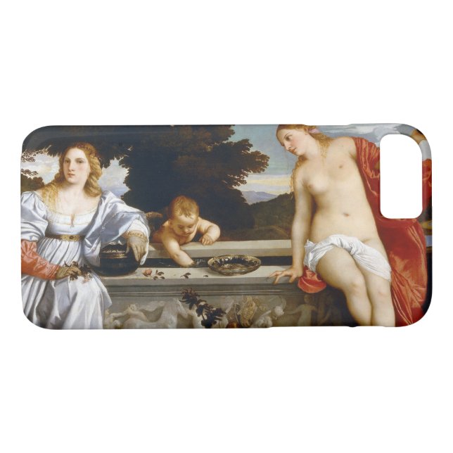 Helig och Profane Kärlek, Tiziano Vecelli, 1515 Case-Mate iPhone Skal (Baksida (horisontal))
