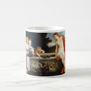 Helig och Profane Kärlek, Tiziano Vecelli, 1515 Kaffemugg
