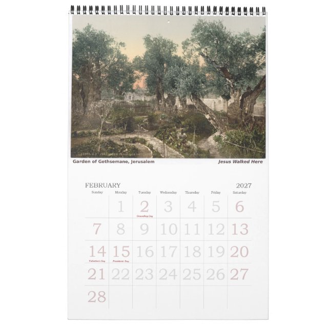 Helig-platser i Heligans markkalender Kalender (Feb 2027)
