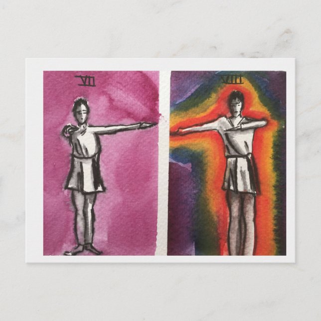 HELIG RHYTHMIC Vii,VIII DANCE RÖRELSER POSTKORT Vykort (Framsida)