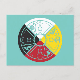 Helig Ring Medicine Wheel Vykort