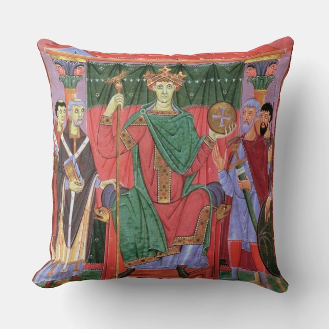 Helig romersk kejsare Otto för Ms Cim.4453 f.42r Kudde (Framsida)