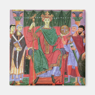 Helig romersk kejsare Otto för Ms Cim.4453 f.42r Magnet