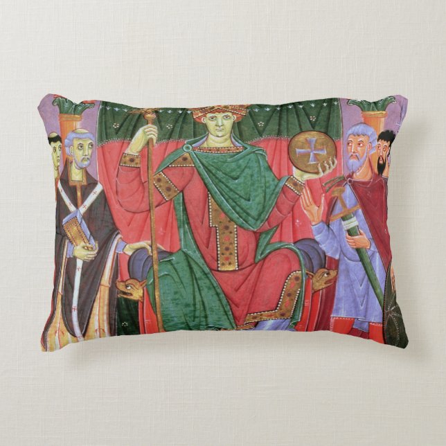 Helig romersk kejsare Otto för Ms Cim.4453 f.42r Prydnadskudde (Framsidan)