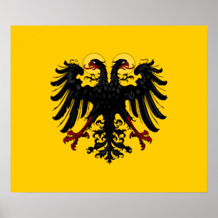 Helig romersk väldeflagga poster