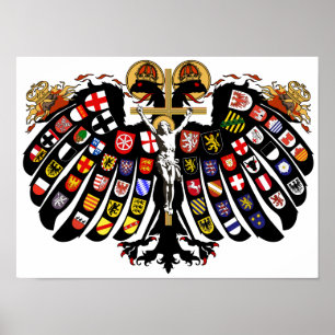 Helig romersk väldevapensköld poster