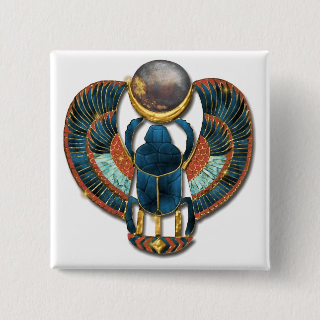 Helig Scarab från Kung Tut Knapp (Framsida)