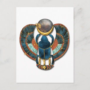 Helig Scarab från Kung Tut Vykort