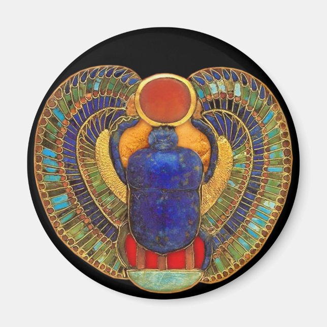 Helig Scarab i den antika Egyptenen Magnet (Framsidan)