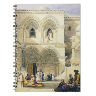 Helig Sepulchre, i Jerusalem (färglithoen) Anteckningsbok Med Spiral