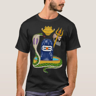 Helig Shivlingam – Gudomlig Mahadev Andlig T-Shirt