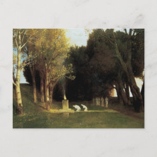 Helig-skogen av Arnold Bocklin, Vintage Art Vykort