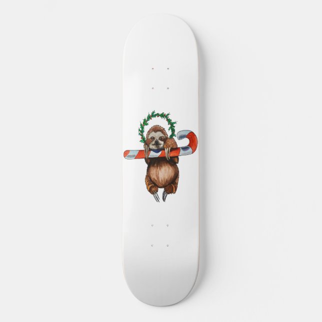helig sloth skateboard bräda 20,5 cm (Framsida)