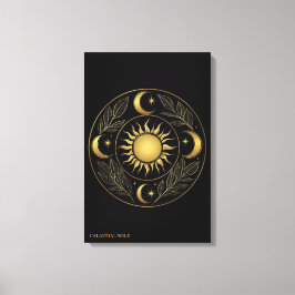Helig Solis Mandala Finkonst Canvas