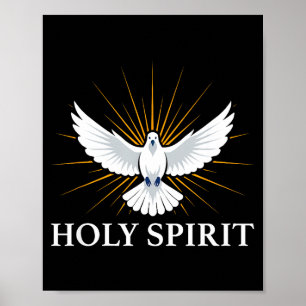 Helig Srit Duva Sritual Symbol Kristet Bibel Tro Poster