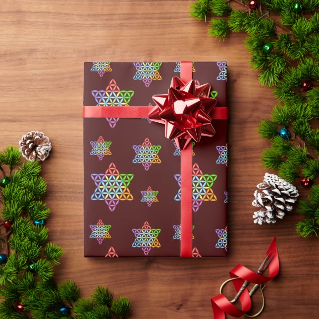 Helig Star - Star of Life, 02/3D-CF. Presentpapper (Julgåva)