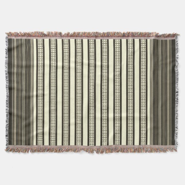 Helig-symboler: African Mali Mudcloth-Inspired Filt (Framsidan)