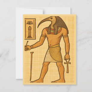 Helig Thoth Divine Wisdom God Postcard Vykort