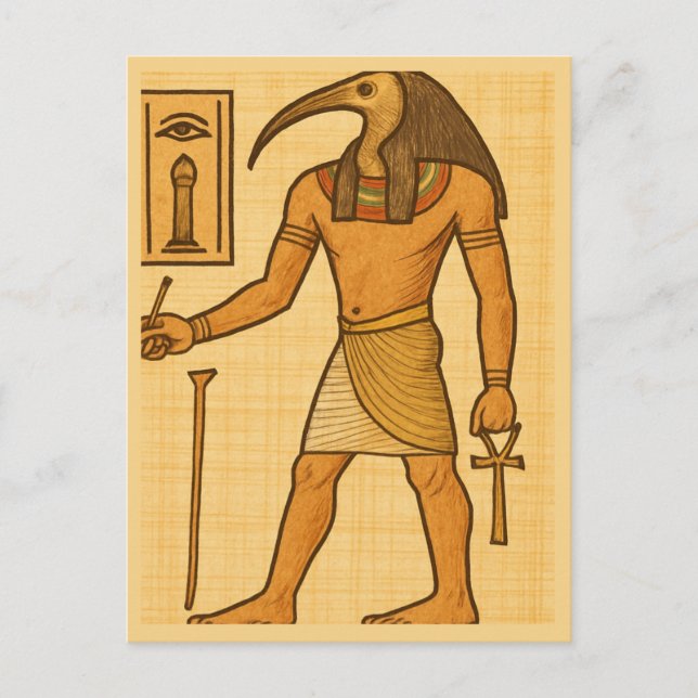 Helig Thoth Divine Wisdom God Postcard Vykort (Framsida)