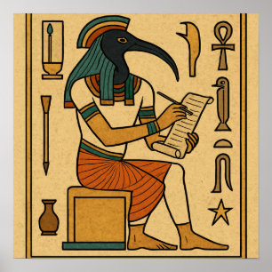 Helig Thoth Divine Wisdom God Poster