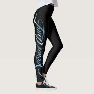 Helig Tom Celestial Kalligrafi Grafik Leggings
