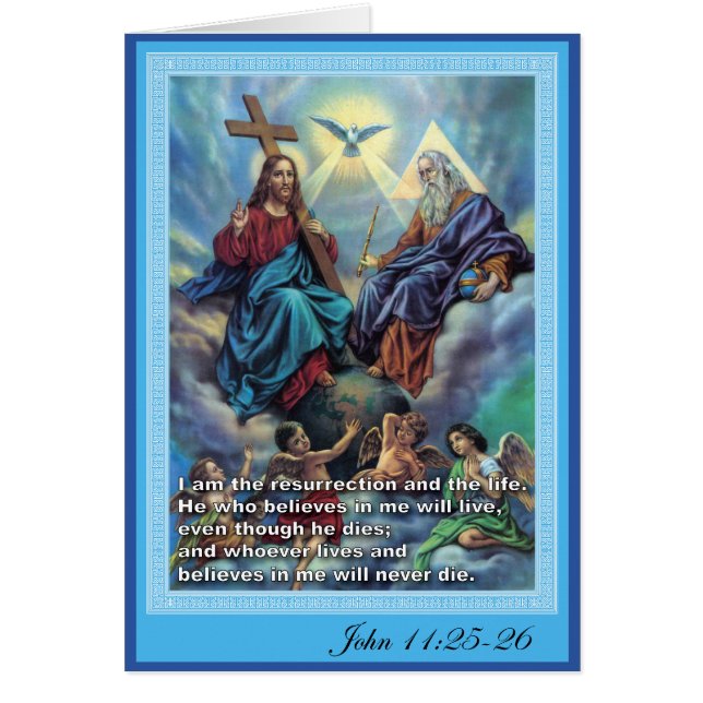 Helig Trinity Hälsningskort (Framsidan)