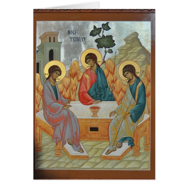 Helig Trinity Hälsningskort (Framsidan)