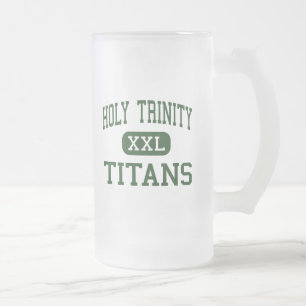 Helig Trinity - jättar - kick - Hicksville New Frostat Ölglas