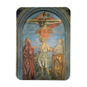 Helig Trinity med St Jerome (frescoen) Magnet