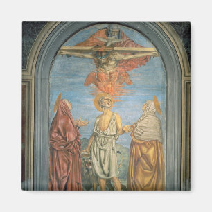 Helig Trinity med St Jerome (frescoen) Magnet